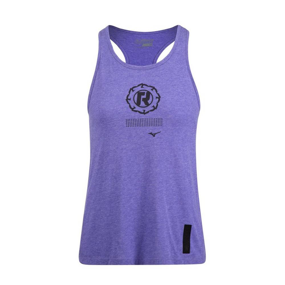 Damske Tank Top Mizuno Ronda Rousey Graphic Námornícka Modrá Vypredaj TVPW24970
